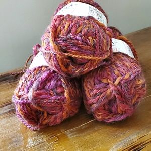 Moda Dea Cartwheel yarn 3 skeins Bronzeberry destash lot